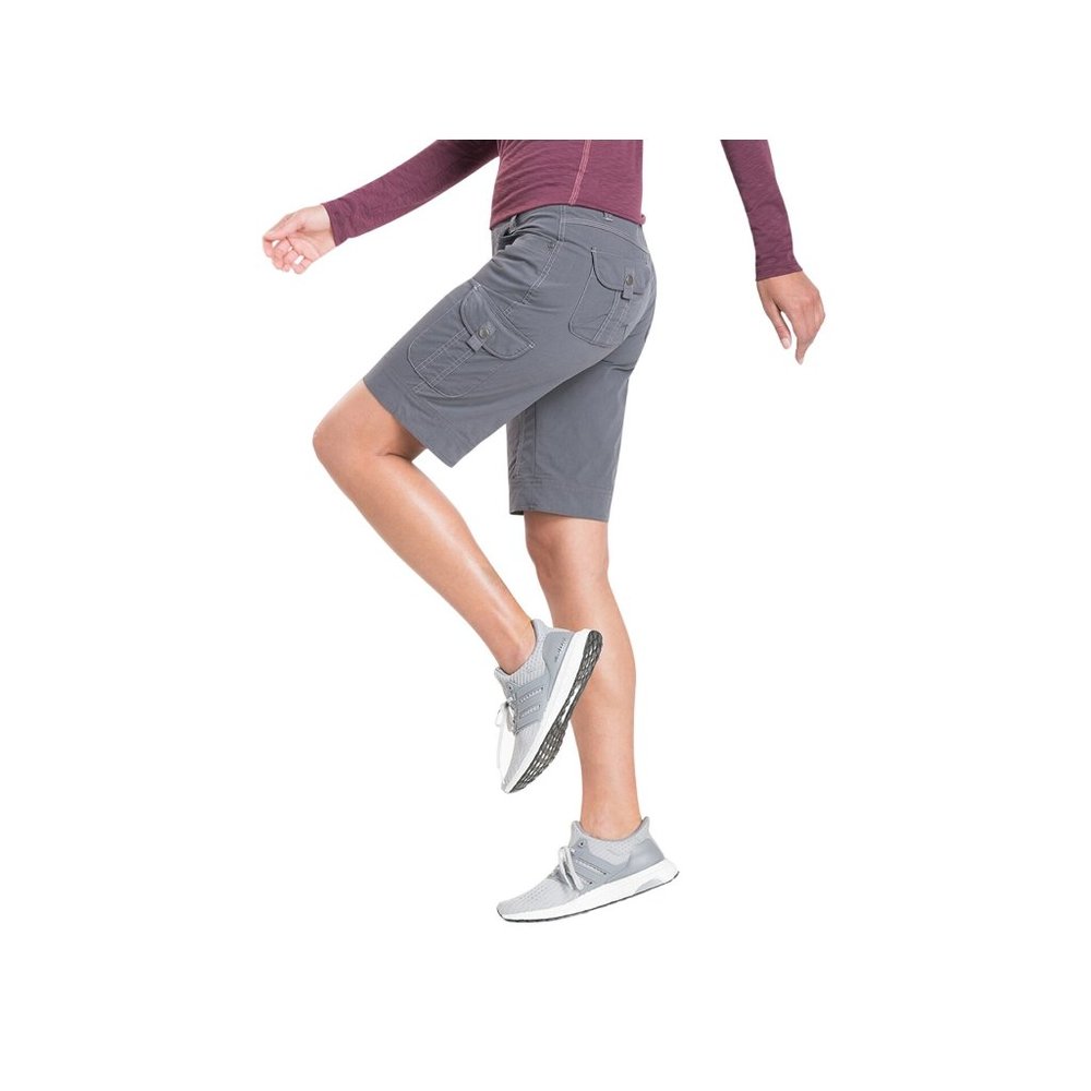NWT Kuhl Splash 11” Inseam Cargo Shorts Carbon Gray Women’s 14 UPF 50 Hiking - Picture 5 of 12